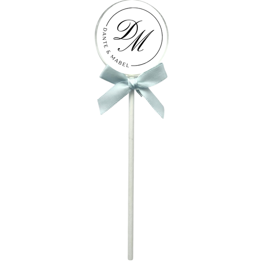 Sugar Script Wedding Lollipop